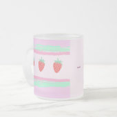 イチゴ柄がかわいい ピンク♡ MATGLAS KOFFIEMOK (Voorkant links)