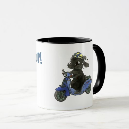 ウサギのバイク マグカップ MOK (Voorkant rechts)