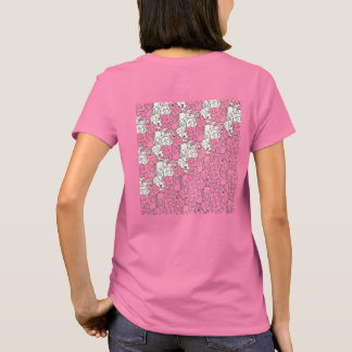 ウサギ・タイルのテセレーション（WL） T-SHIRT