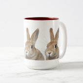 ウサギ TWEEKLEURIGE KOFFIEMOK (Voorkant rechts)