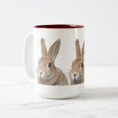 ウサギ TWEEKLEURIGE KOFFIEMOK (Voorkant links)