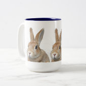 ウサギ TWEEKLEURIGE KOFFIEMOK (Voorkant links)