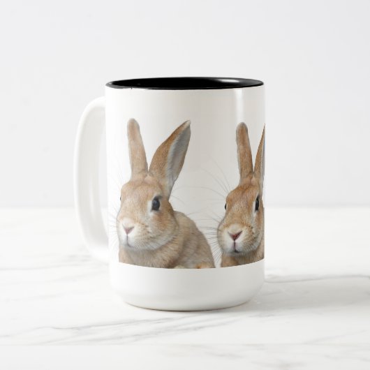 ウサギ TWEEKLEURIGE KOFFIEMOK (Voorkant links)