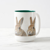 ウサギ TWEEKLEURIGE KOFFIEMOK (Voorkant rechts)