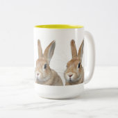 ウサギ TWEEKLEURIGE KOFFIEMOK (Voorkant rechts)