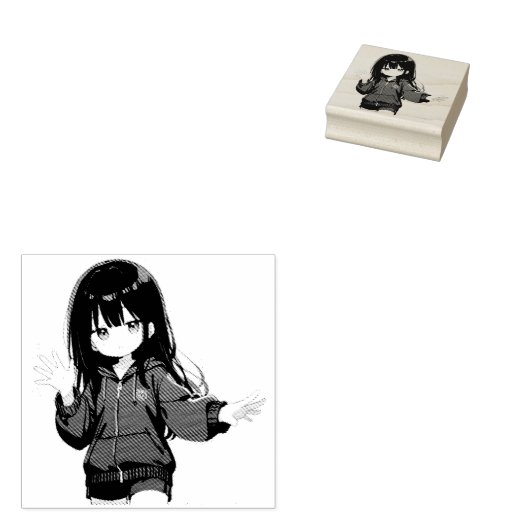 ウッドアートスタンプ RUBBERSTEMPEL (Gestempeld)