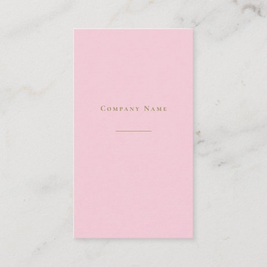 エレガントピンク QRコード付きの名刺 VISITEKAARTJE (Achterkant)