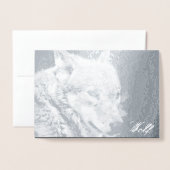 オオカミ FOLIE KAARTEN (Voorkant met envelop)