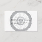 オフロードバイク乗りのための名刺 VISITEKAARTJE (Achterkant)