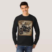 オートバイとロードトリップの地図オリジナルメンバー T-SHIRT (Voorkant volledig)