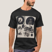 オートバイと星座の図オリジナルTシャツ T-SHIRT (Voorkant)