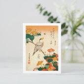 オ シ , ロに, Hokusai en Mirabilis ナ Briefkaart (Staand voorkant)