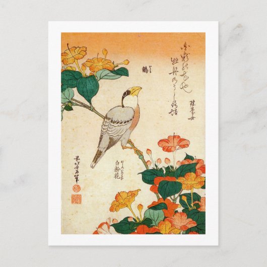 オ シ , ロに, Hokusai en Mirabilis ナ Briefkaart (Voorkant)