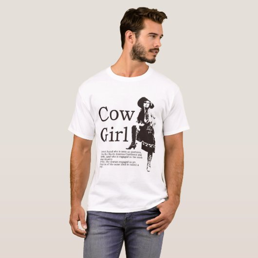カウガール T-SHIRT (Voorkant volledig)