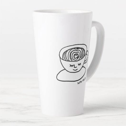 カフェラテマグ hotto hitoiki latte mok (Rechterhoek)