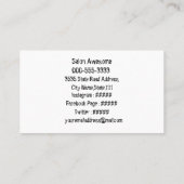 カラフルなペイントのデザイン VISITEKAARTJE (Achterkant)