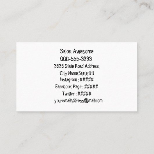 カラフルなペイントのデザイン VISITEKAARTJE (Achterkant)