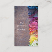 カラフルな葉や花のおしゃれな名刺 VISITEKAARTJE (Voorkant)