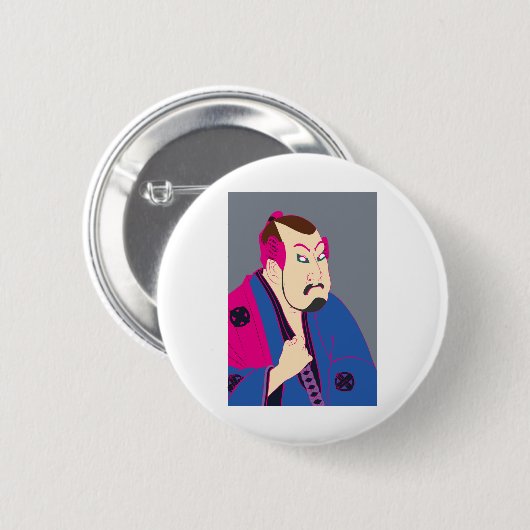 カラフル浮世絵 RONDE BUTTON 5,7 CM (Voorkant /achterkant)