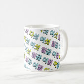 カラフル ストライプ ~ハングル~ KOFFIEMOK (Voorkant rechts)