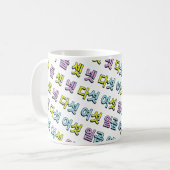 カラフル ストライプ ~ハングル~ KOFFIEMOK (Voorkant links)