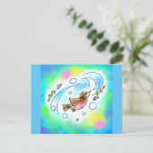 カワガラスちゃんポストカード ポストカード BRIEFKAART (Staand voorkant)