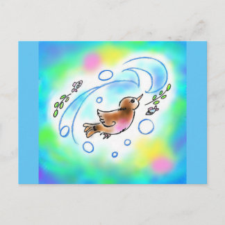 カワガラスちゃんポストカード ポストカード BRIEFKAART