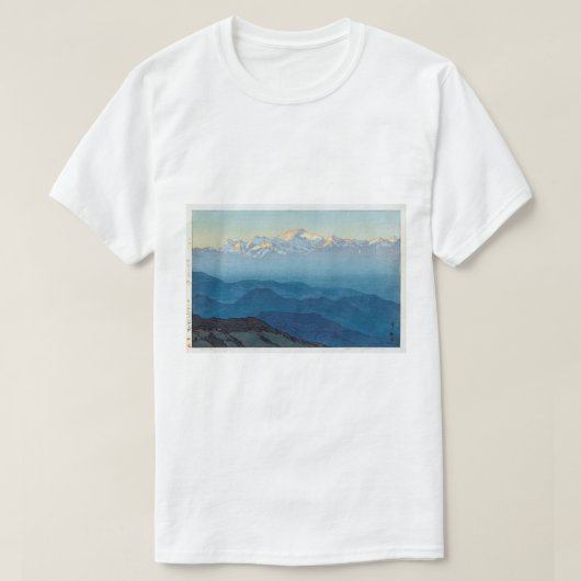 カ ン ン ジ , Kangchenjunga, Yoshida, Woodcut T-shirt (Design voorkant)