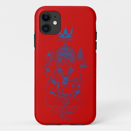 ガネーシャ(青) Case-Mate iPhone CASE (Achterkant)