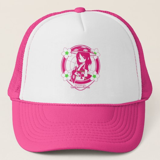 キャップ☆Moe_hanagasa01 Trucker Pet (Voorkant)