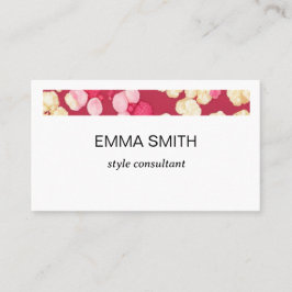 キュートなポップコーン柄の名刺 VISITEKAARTJE