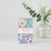 キラキラ星のおしゃれな名刺 VISITEKAARTJE (Staand voorkant)