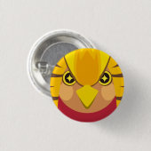 キンケイ-Golden pheasant Ronde Button 3,2 Cm (Voorkant /achterkant)