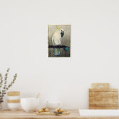 キ タ オ ム, zwavelcreste cockatoo, Yoshida Poster (Keuken)