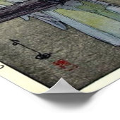 キ タ オ ム, zwavelcreste cockatoo, Yoshida Poster (Hoek)