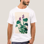 ギ ウ の 花, 古 Paars Flowering Hosta, Ohara Koson T-shirt (Voorkant)