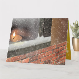 クリスマスカード  (窓辺のキャンドル) KAART