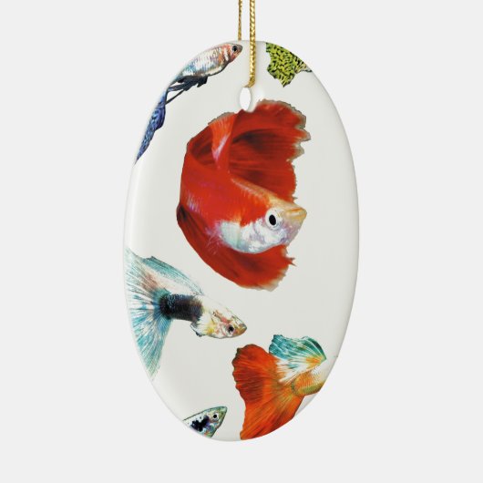 グッピー・グッズ KERAMISCH ORNAMENT (Rechts)