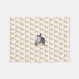 ケイメイ牧場　グラマーちゃん シルエット＆顔出し FLEECE DEKEN