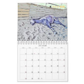 ケイメイ牧場 サラブレッドの引退馬 2頭のイラスト ダブル KALENDER (Mar 2026)