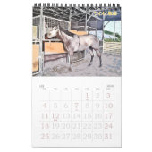 ケイメイ牧場　サラブレッドの引退馬　２頭のイラスト KALENDER (Jan 2026)