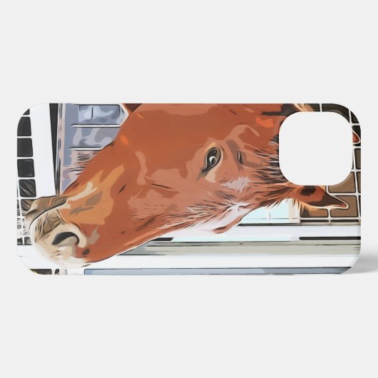 ケイメイ牧場　トントントントロちゃん　「優しいまなざし」「kind eyes」 iPhone hoesje (Achterkant horizontaal)