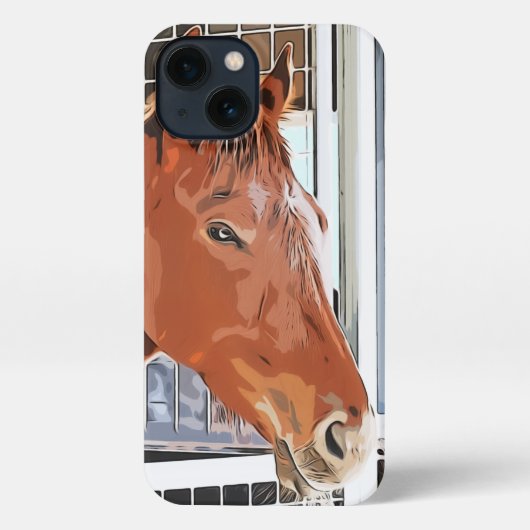 ケイメイ牧場　トントントントロちゃん　「優しいまなざし」「kind eyes」 iPhone hoesje (Achterkant)