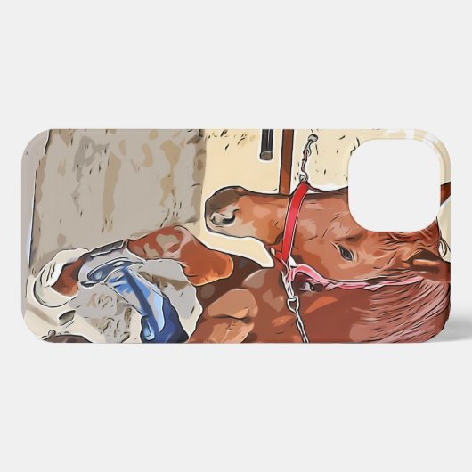 ケイメイ牧場　トントントントロちゃん　「足上げwith筋肉」 iPhone hoesje (Achterkant horizontaal)