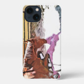 ケイメイ牧場 トントントントロちゃん「陽だまりの優しい影」 iPhone HOESJE (Achterkant)