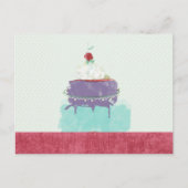 ケーキ Druivenmunt crème kersencake Briefkaart (Voorkant)