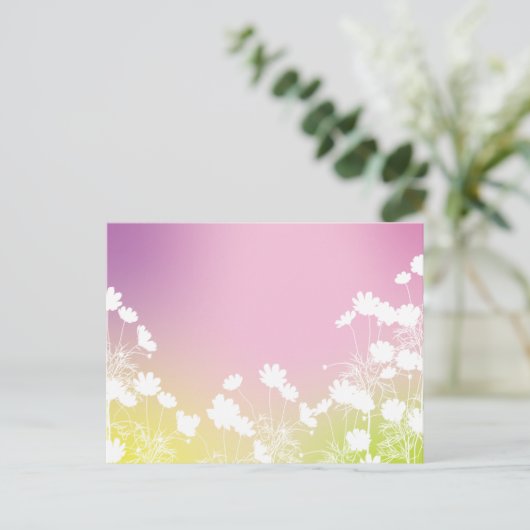 コスモスの花|秋の風を感じるポストカード BRIEFKAART (Staand voorkant)