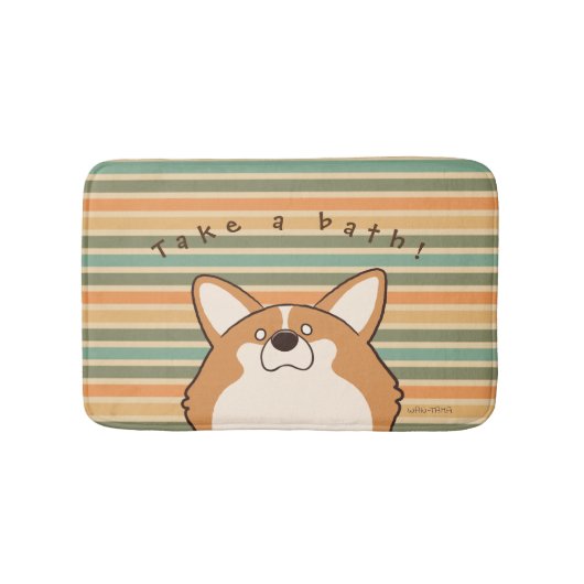 コーギー "コギたま(レッド)" -Retro- Badmat (Voorkant)