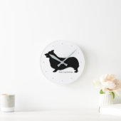 コーギー 掛け時計 Welsh Corgi clock Ronde Klok (Huis)