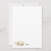 ゴージャス ホワイト×ゴールドのクリスマスカード♡ FEESTDAGENKAART (Achterkant)